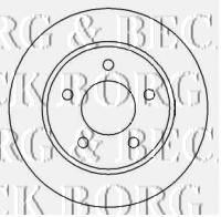 BORG & BECK bbd4448 -  Диск тормозной